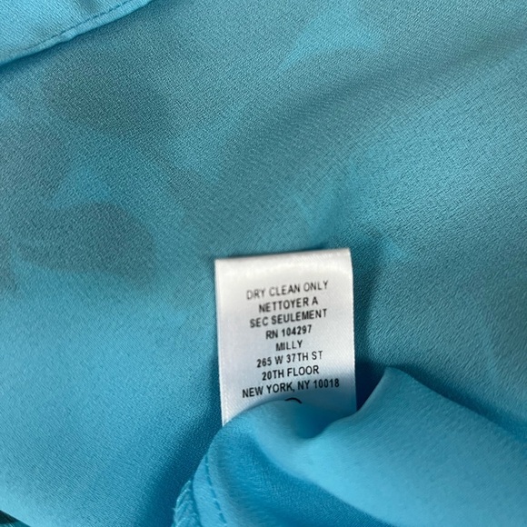 Milly of New York 100% Silk One Shoulder Dress Size 4 - Picture 10 of 10